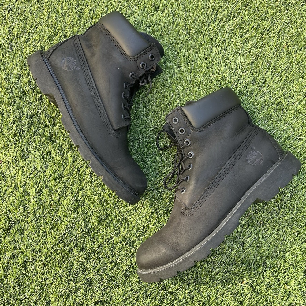 Timberland Premium 6" Waterproof Boots Black Nubuck Men's Size 10 Winter
